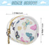 Butterflies Round Pacifier Storage Case with Zipper, Portable Pacifier Case for Travel, Diaper Bag & Purse, Pacifier