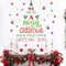 TOARTi Merry Christmas Quotes Wall Decals & Happy New Year Stickers for Christmas Party Supplies