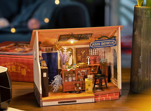 Rolife DIY Miniature Dollhouse Room Kit - Magic Potion Store Diorama Kit DIY Crafts Hobbies for Women/Men Gifts