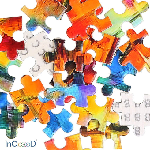 Ingooood Jigsaw Puzzle - Collector Series - Crazy Candy - 1000 Pieces for Adults, Wooden Toys, Graduation Gift