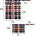 Haskirky 2 Gouache Plaid Pcs Cloth Diaper Wet Dry Bags,Waterproof and Washable Bag for Travel Reusable Wet Bag for Baby
