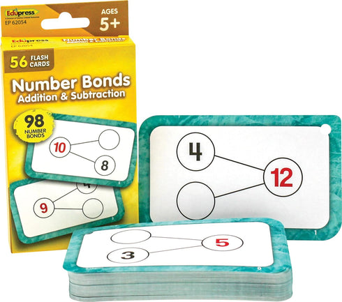 Teacher Created Resources Number Bonds Flash Cards, Addition and Subtraction (EP62054)