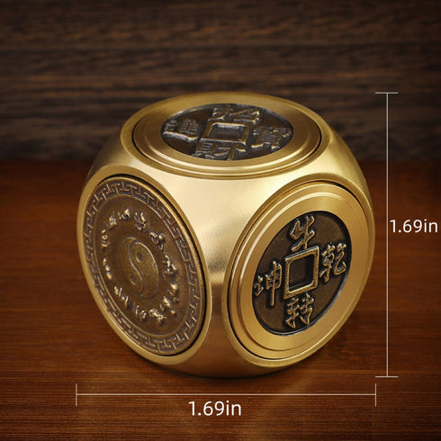AYXXZJD Fidget Toys for Adults,Anti Anxiety Metal Fidget SpinnerPortable Handheld Metal Fidget Toy,Fidget Cube Desk