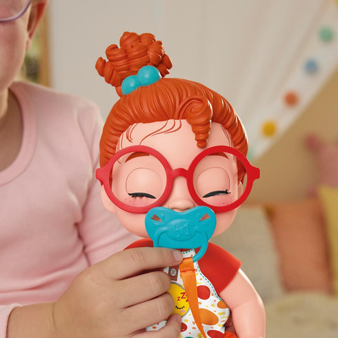 Baby Alive Lil Dreamer Dottie Doodle Sleepy Baby Doll Set, Red Hair, Fun Sleepover Theme for Kids 3+