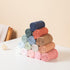 Kewlife gift 20x10in 4Pack(Pink) Baby Muslin Burp Cloths - Ultra Soft & Absorbent, Neutral Colors, Reusable Burp Cloths