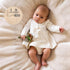 Giantree 15x14.7cm/5.9x5.78inch, Baby Announcement Sign, Wooden, 'Hello World', Rustic, Round, Stars, Name Sign