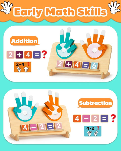 3 4 5 Counting Counting 3-5 Montessori Educational Learning Toys for Year Old Boys Girls Birthday Gifts, Toddler