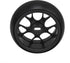 4pcs 25x11MM RC 1:28 Drift Tires, Black Mesh Wheel Hub Replacement for WL 1/28 K969 K989 P929 Upgrade Parts