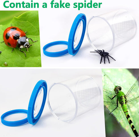 Insert Bug Viewer for Kids, 2PCS Magnifying Insect Box Bug Catcher Kit, Backyard Explorer Insect Bug Viewer