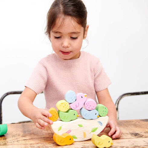 12 18m+ Tender Leaf Toys - Rocking Baby Birds - Piece Balance Toy - STEM Toy - Early Learning to Develop Strategic