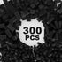 300 Pcs Classic Building Bricks, Black Bulk Bricks Compatible with Lego, Creative Toys for Boys and Girls Ages 6-10