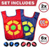 Ultimate Dodgeball Game for Kids, 2-Player Toy Set with 2 Vests, 6 Dodge Balls, Birthday Gift