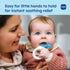 (2 Pack) MAM Mini Cooler Baby Teether with Clip Cooling Teething Rings for Teething Relief, Lightweight Easy-Grip