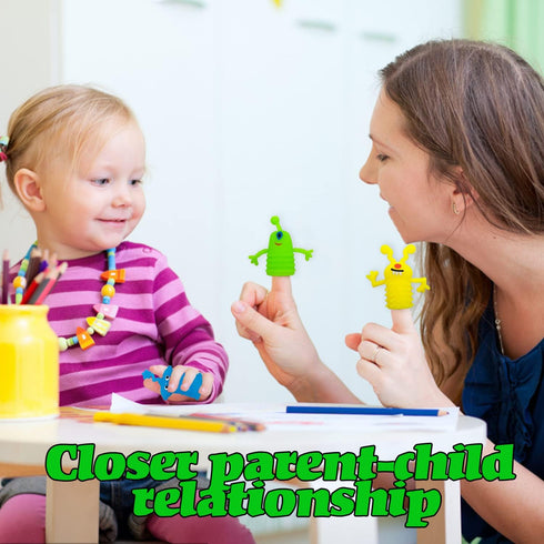 20 Pcs Finger Puppets Toys, Colorful Monster Stretchy Finger Puppets for Children's Party Favors