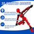 T13 Action Figure 4PCS, 3D Printed Multi-Jointed Movable Robot Desktop Decorations for Game Lovers