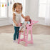 Badger Basket Pink Toy Blossoms and Butterflies Doll High Chair Feeding Seat for 18 Inch Dolls