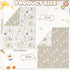 Hahafelt 4 Set Set Pieces Crib Bedding for Girls and Boys, Soft Baby Bedding Including Crib Skirt, Comforter, Sheet