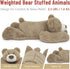 20" 3.3 Niuniu Daddy | Pound Weighted Bear Stuffed Animals for Adults Kids, Giant Large Teddy Bear Plush Toy, Cute