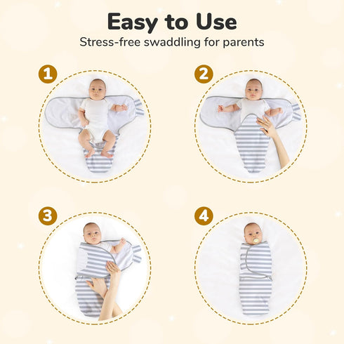 Mama Cheetah Organic Baby Swaddle Blanket, Adjustable Newborn Sleep Sacks, Easy Swaddles for Boys and Girls 0-3 Months,