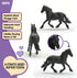 6" 5+ Schleich HORSE CLUB - Frisian Stallion - Hand-Painted Collectable, Realistic Toy Horse Figurine for Girls
