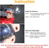 GameXcel LED Light Up Balloons, 20 Inch, 6 Pack Clear Bobo Balloons with 10ft Red LED String Lights