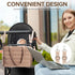GEMIU Travel Diaper Tote Bag with Silicone Pacifier Case - Large Capacity for Moms