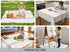 WOMUMON Splat Mat for Under High Chair/Arts/Crafts, Washable Spill Mat Waterproof Anti-Slip Floor Protector Splash Mat