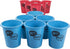 Hey! Play! Large Beer Pong Outdoor Game Set: 12 Buckets, 2 Balls, Tote Bag for Kids & Adults
