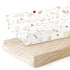GRSSDER Stretchy Ultra Soft Jersey Knit Changing Pad Cover Set 2 Pack,