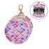PYBUG Scallop Shape Round Pacifier Storage Case, Polyester & TPU Lined with Hook Buckle, Pacifier Container Box