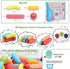 COUOMOXA 74 PCS Magnetic Blocks Sticks, Construction Building Learning Education Toys for 3+ Year Old