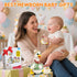 LUDILO 6-12 6 7 8 9 10 12 18 6-12-18 Tummy 1 Infant Baby Toys Months: Musical Crawling Duck Toy Must Have Month Old