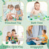 40 PCS Wooden Stacking Rocks Building Blocks, Forest Theme Sensory Learning Montessori Toys for Kids