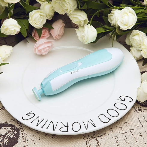 YHML Trimmer, Baby Nail Safe Baby Nail File Electric Baby Nail Clipper for Newborn, Toddler, Pink,Blue
