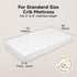 2-Pack 52x28 KeaBabies Organic Crib Sheets for Boys, Girls - Fitted Crib Mattress Sheet Neutral, Breathable Jersey