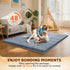 1.3'' 71''x 79'' Omzer Baby Play Mat for Floor - Comfortable Thick Playpen Mat with Washable Removable Cloth Cover