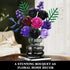 Set 14 546PCS HOGOKIDS Flowers Bouquet Building - Mother's Day Purple Roses Botanical Collection Building Block