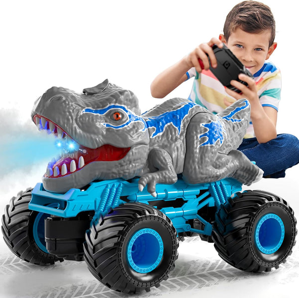 Bennol Remote Control Dinosaur Car for Boys Kids, 2.4Ghz RC Dinosaur Truck