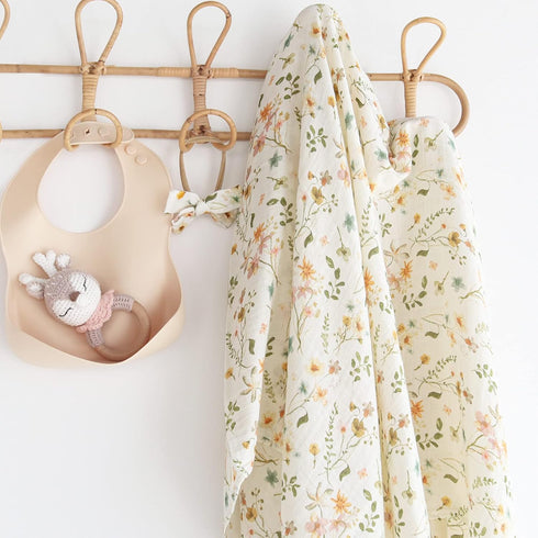 Set 47 47 inches, 70% 30% LifeTree Baby Muslin Swaddle Blankets for Boys & Girls, Newborn Swaddle with Matching
