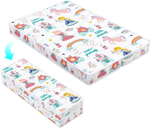 3 Inch Mid-fold 38x26 Mini Crib Mattress, No Gaps Edge Reinforcement High