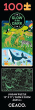 Ceaco Glow in The Dark Jungle, Sea & Sky, 100 Piece Jigsaw Puzzle