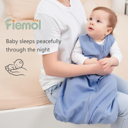 18-24 100% 3 Pack 0.5 Baby Sleep Sack Months, Cotton Sleeping Sack for Newborn and Infant, Baby Wearable Blanket, Tog