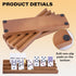 Set 4 WodGod Wooden Domino Racks of Pcs, Wood Domino Tiles Trays, Domino Holders Organizer for Mexican Train and Other