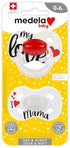 0-6 2-Count, Medela Baby Pacifier | Day and Night Glow in The Dark | Months | Lightweight | BPA-Free | Supports Natural