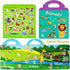 Reusable Sticker Books for Kids - 4 Sets Removable Toddler Sticker Book for Educational Learning Toys