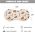 decor gift 4 Pack 22x11in Cotton Muslin Burp Cloth Easy Care Cute Cartoon Lakeshore Bison Brown Feeding Cloth