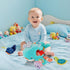 6-12 6 Soft Rattle Montessori Baby Toys Months, Soft Barn Ocean Playhouse with Stuffed Animals, Sensory Development