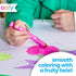 Set 6 Ooly Scented Neon Gel Crayons, of Twist Up Smooth Gliding Bright Colored Crayons, Highlighters for Notes, Crisp