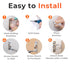 12-Pack Furniture Anchors, Anti-Tip Furniture Straps for Baby Proofing, Wall Anchor for Child Safety