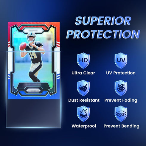 SEFOWG 5000ct Clear Card Sleeves for Trading Cards, Baseball Sports Soft Sleeves, Ultra Soft Plastic Card Protector